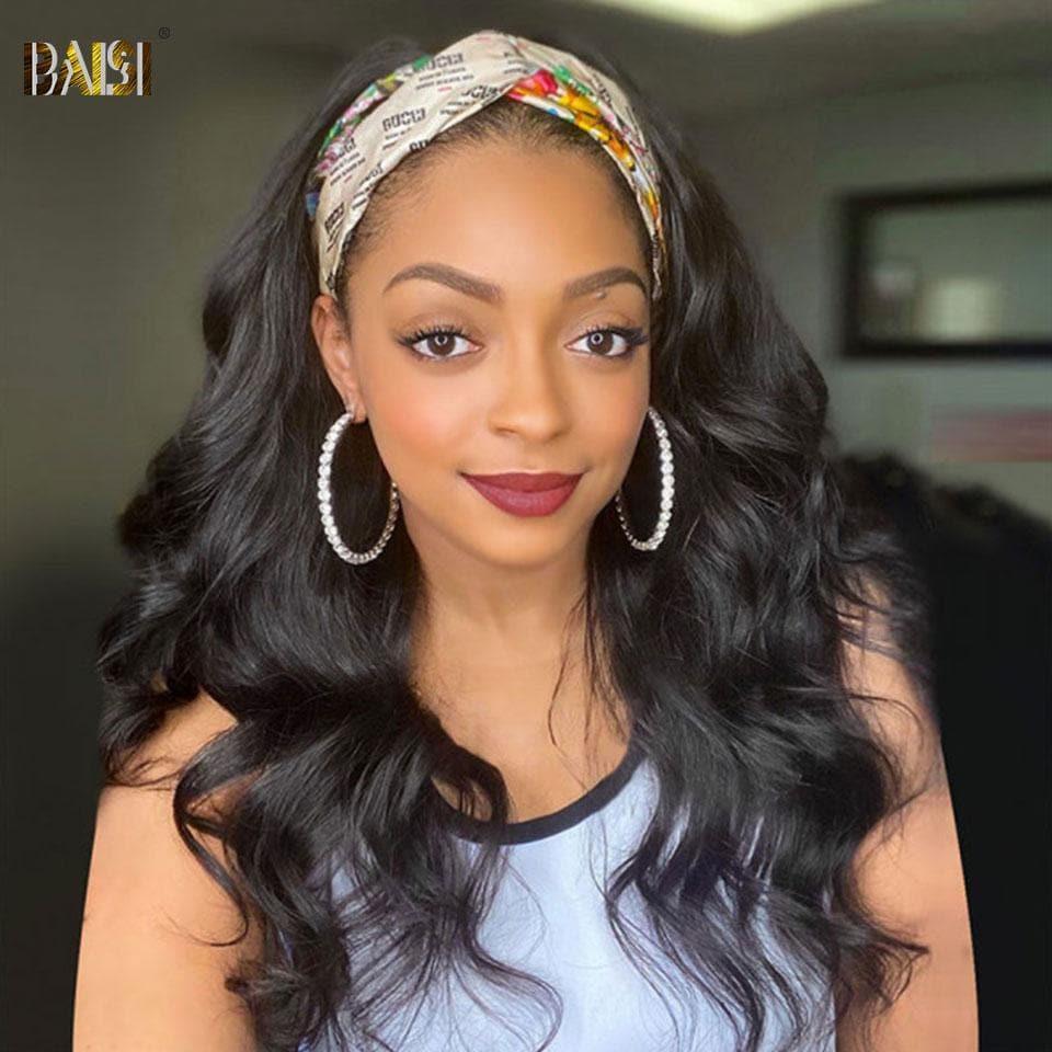 BAISI Perruque Bandeau Ondulée Body Wave Fabriquée A La Machine