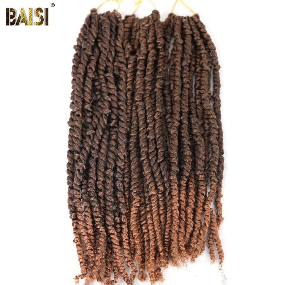 BAISI Bomb Twist Braid Natte Cheveux Crochet  En 100% Cheveux Synthétique