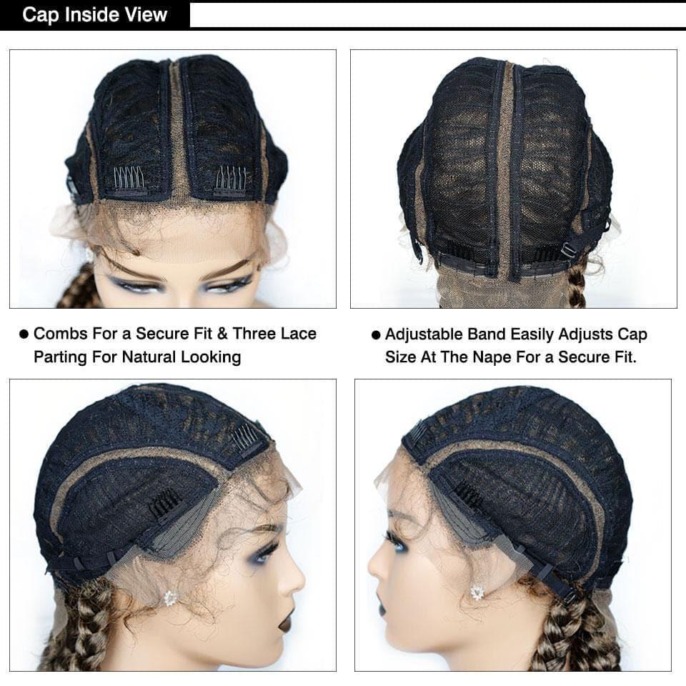 BAISI NATTES DE 30 POUCES EN 100% Cheveux synthétiques