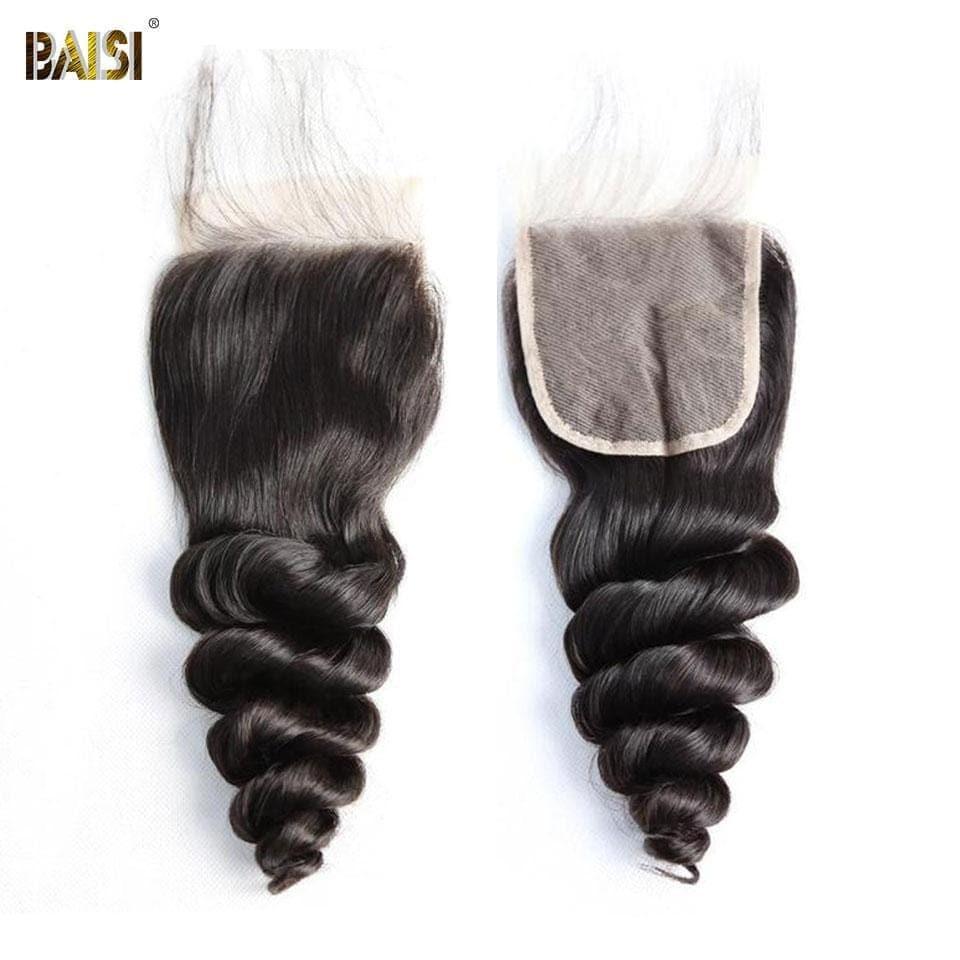 BAISI 10A Tissage Avec Closure/Frontal En Grand Solde Loose Wave