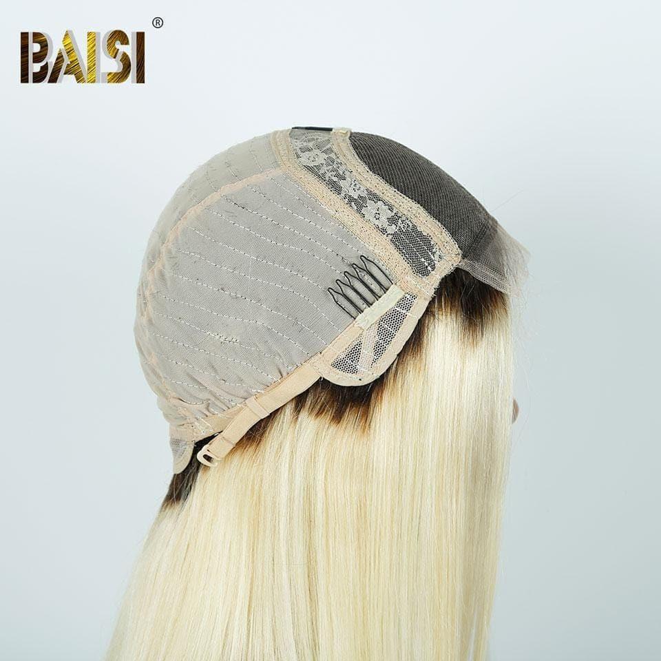 BAISI  4X4 Lace Closure Perruques #1B613 180% Densité Body Wave&Lisse