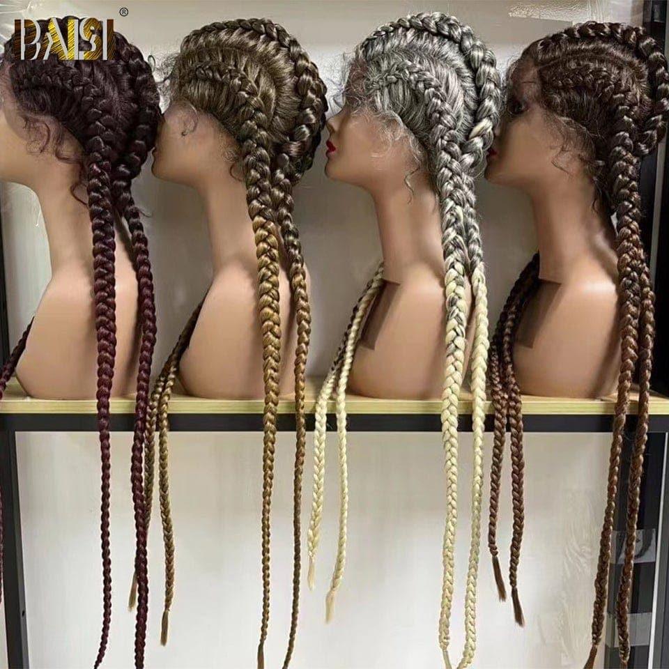 BAISI NATTES DE 30 POUCES EN 100% Cheveux synthétiques