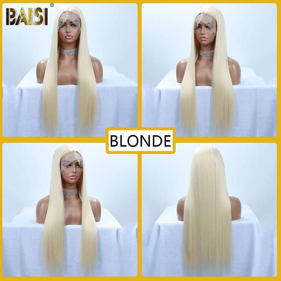 BAISI T Part Lace Perruque Longue En Couleur En Cheveux Synthétique