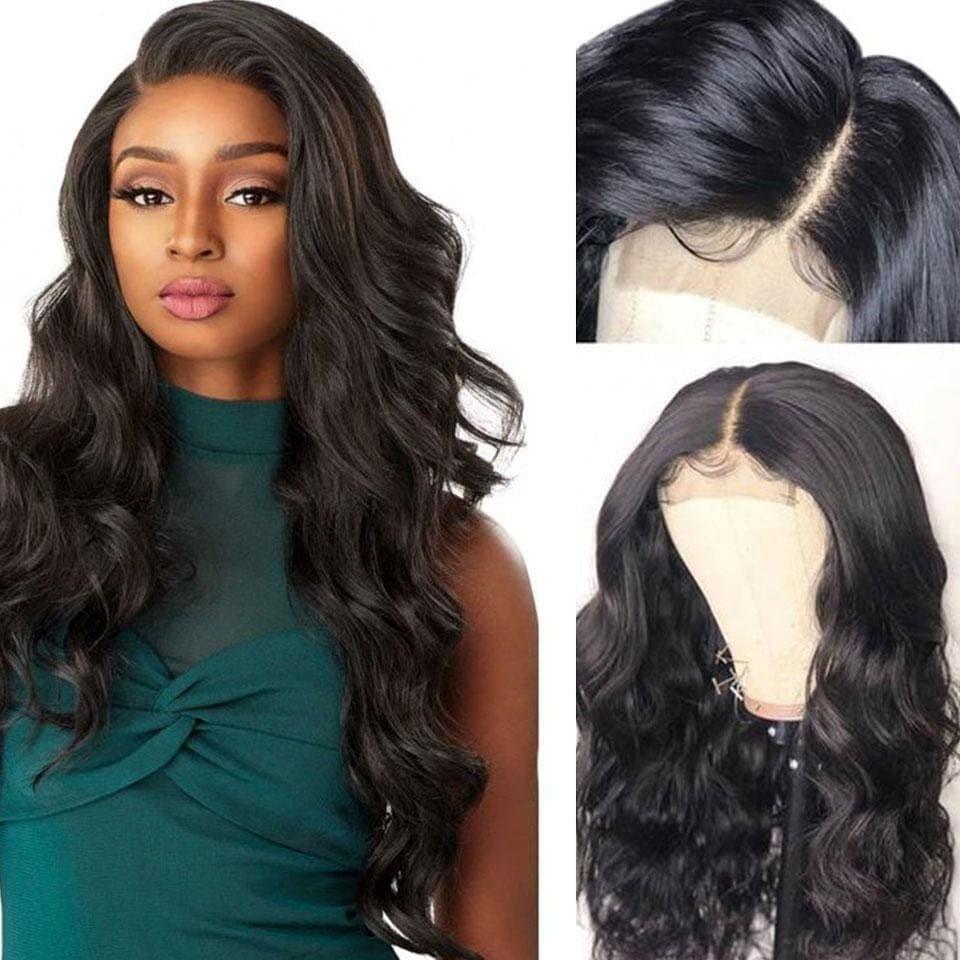 BAISI 4*4 #613 & Preto Natural Peruca Lace Closure em 100% cabelo humano 200% densidade