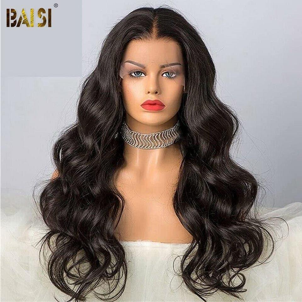 BAISI Achetez 2 perruques  minimum au prix d'usine Perruque Naturelle En Lace Frontal Body wave Cheveux Humains