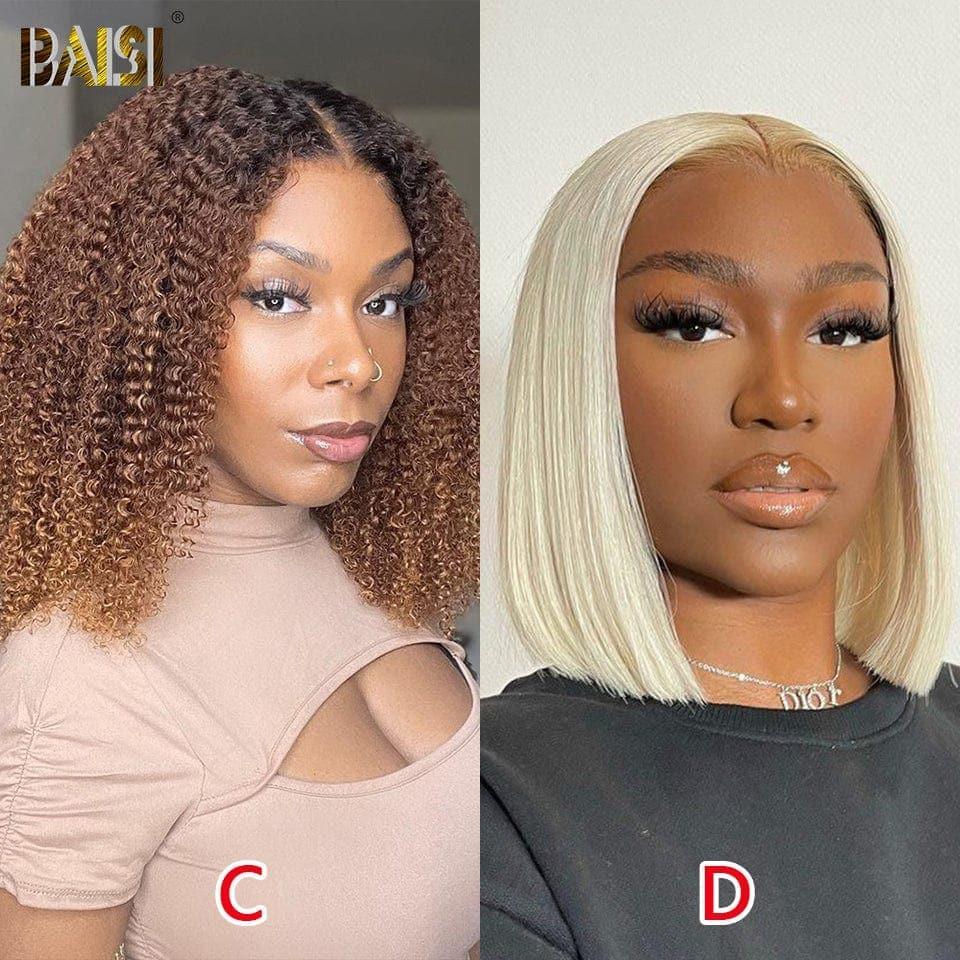 BAISI un lisse 76€ 4x4 lace closure 10 pouces ou Quatre Perruques Conbinée 319€