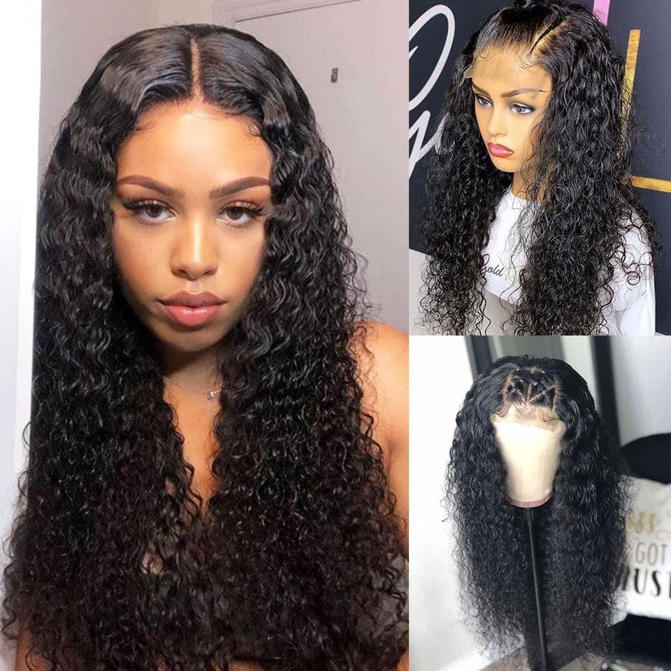 BAISI 4*4 #613 & Preto Natural Peruca Lace Closure em 100% cabelo humano 200% densidade