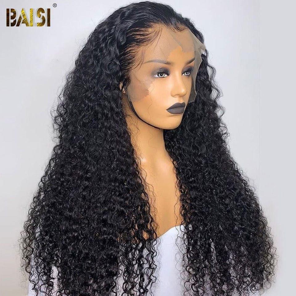 BAISI Achetez 2 perruques minimum au prix d'usine fournisseur en France TVA 0€ 48H arrivé 13x4 Lace Frontal Perruque deep wave  En 100% Cheveux Humains (Pas Besoins De Code)