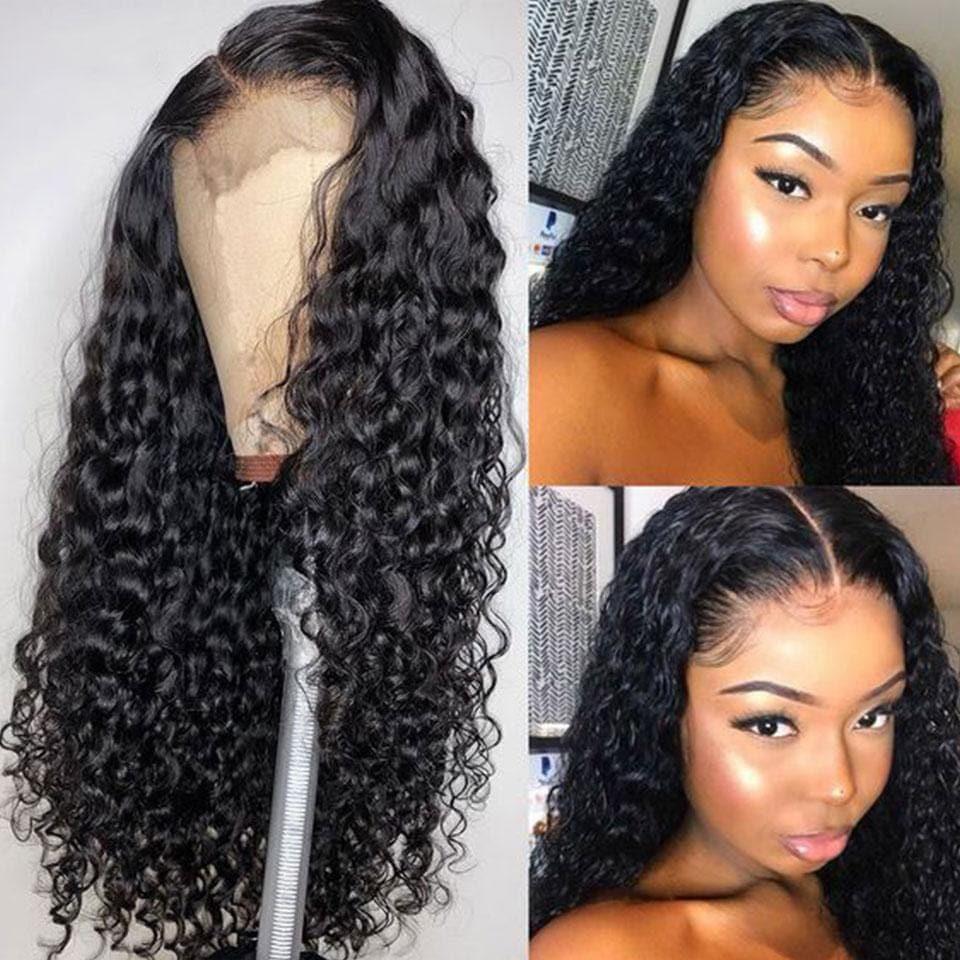BAISI 4*4 #613 & Preto Natural Peruca Lace Closure em 100% cabelo humano 200% densidade