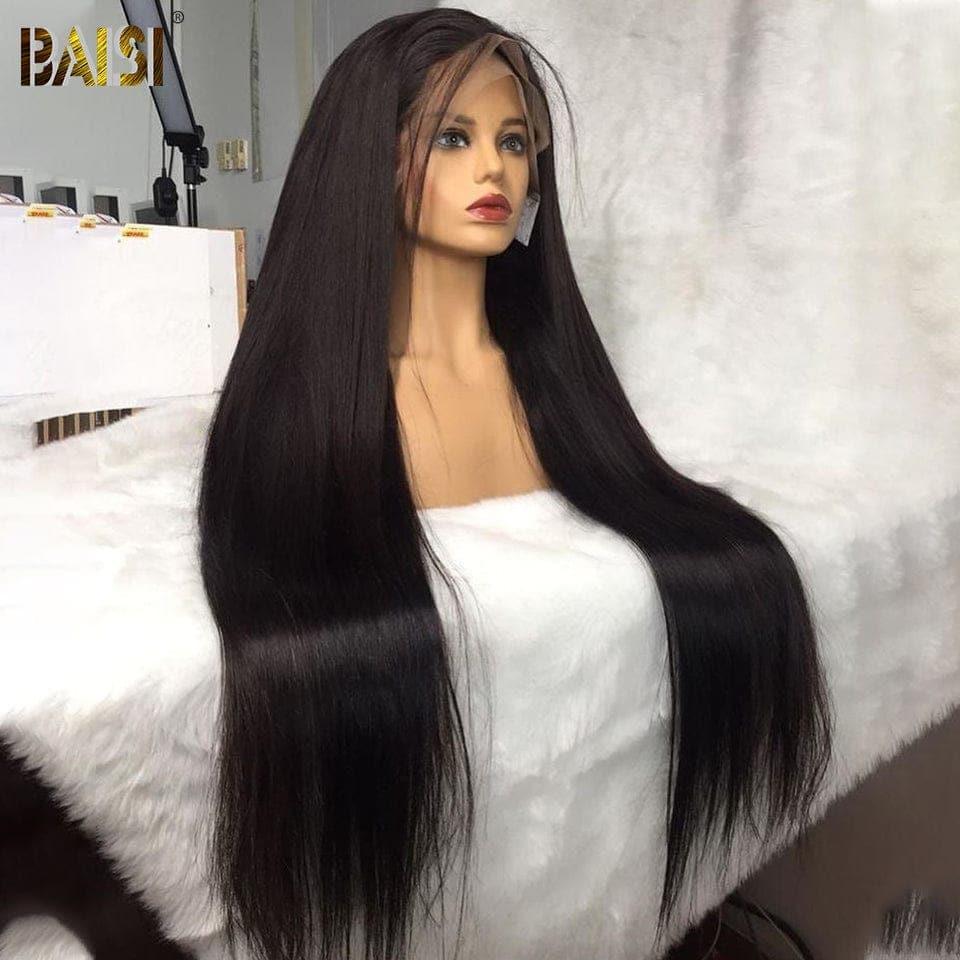 BAISI Achetez 2 perruques minimum au prix d'usine fournisseur en France TVA 0€ 48H arrivé Perruque Naturelle En Lace Frontal Lisse 10 pouce bob 69€ En 100% Cheveux Humains  (Pas Besoin de Code)