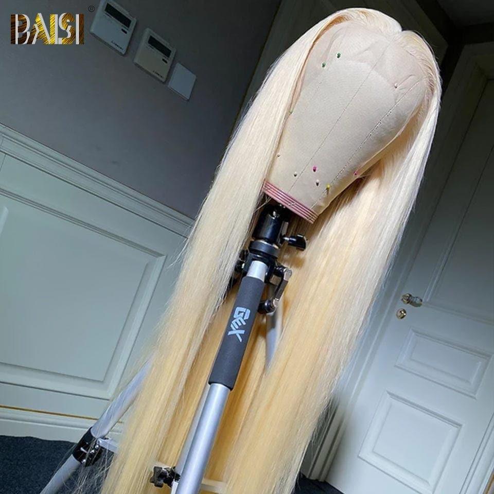 BAISI Frontal 13X6 Parrucca Liscia Bionda 613# in 100% Capelli Umani Veri