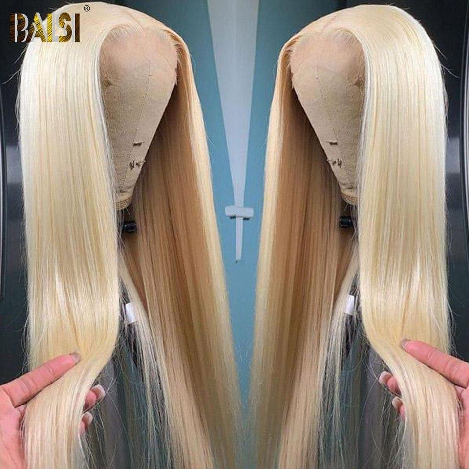 BAISI Acquista almeno 2 parrucche al prezzo di fabbrica fornitore 13X4 Frontal Parrucca Liscia Bionda 613# In 100% Veri Capelli Umani (Nessun Codice Necessario)