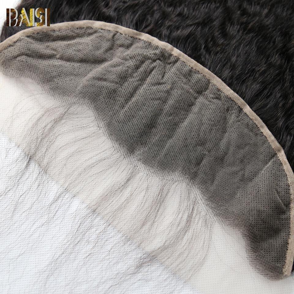 BAISI 10A Lace Frontal En 100% Cheveux Vierges Kinky Straight 13x4