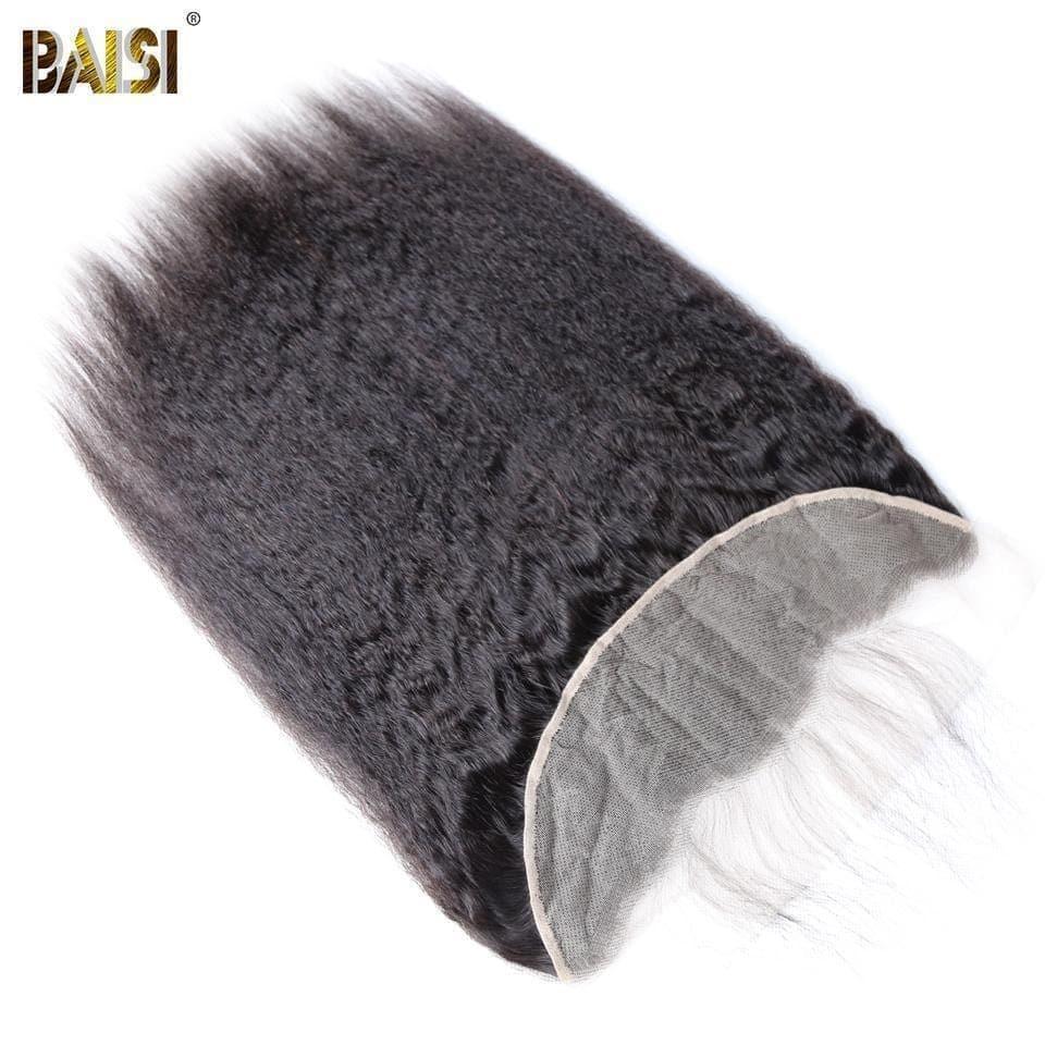 BAISI 10A Lace Frontal En 100% Cheveux Vierges Kinky Straight 13x4