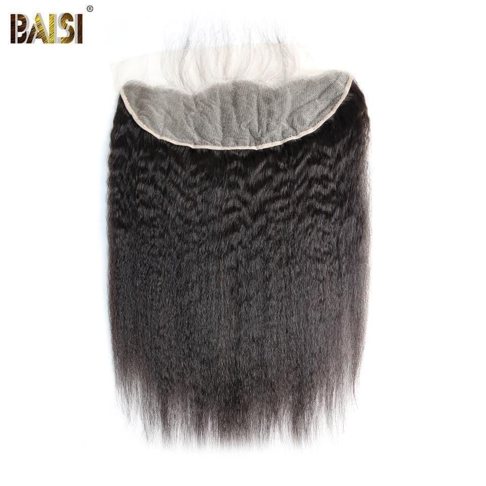 BAISI 10A Lace Frontal En 100% Cheveux Vierges Kinky Straight 13x4