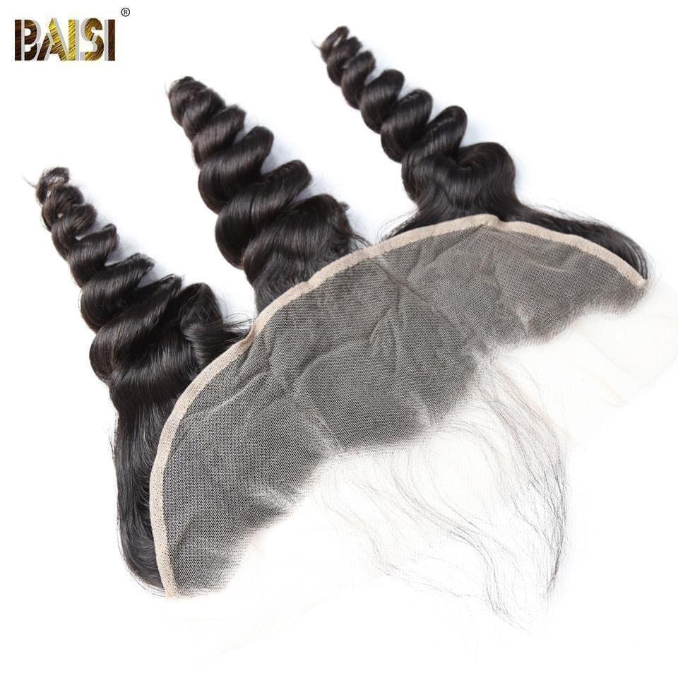 BAISI 10A Lace Frontal En 100% Cheveux Vierges Ondulé Loose Wave 13x4