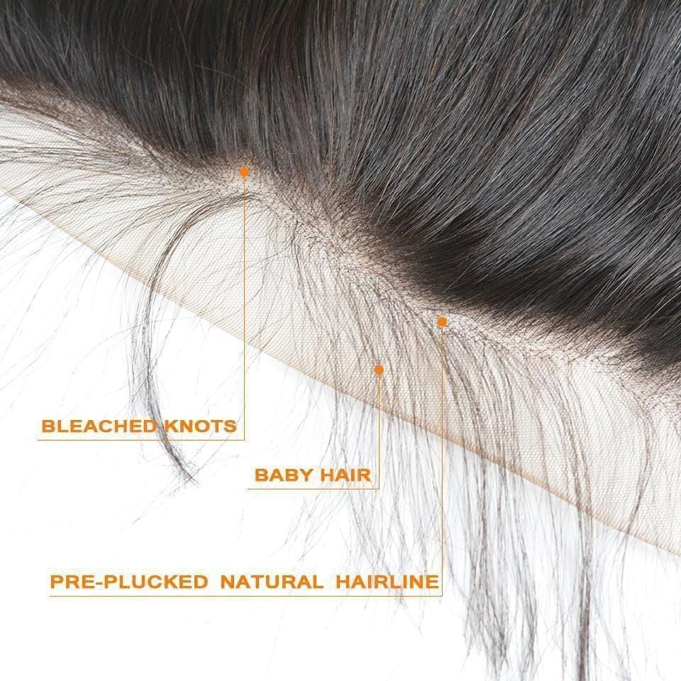BAISI 8A 100% Virgin Hair Deep Wave Lace Frontal 13x4