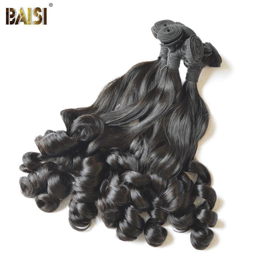 BAISI 10A Tissage Brésilien Cheveux Vierges Funmi Cheveux Bouclé Bouncy Curl