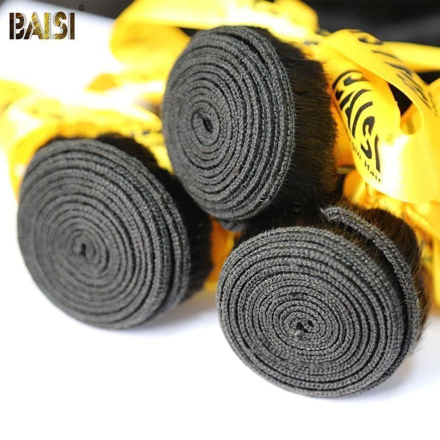 BAISI 12A Tissage Cheveux Vierges Kinky Straight