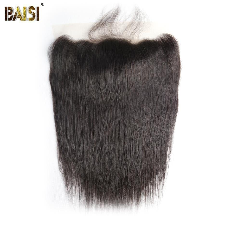 BAISI 10A Lace Frontal Straight Lisse 13*4/13*6 ,Dentelle Brune/Dentelle Transparente