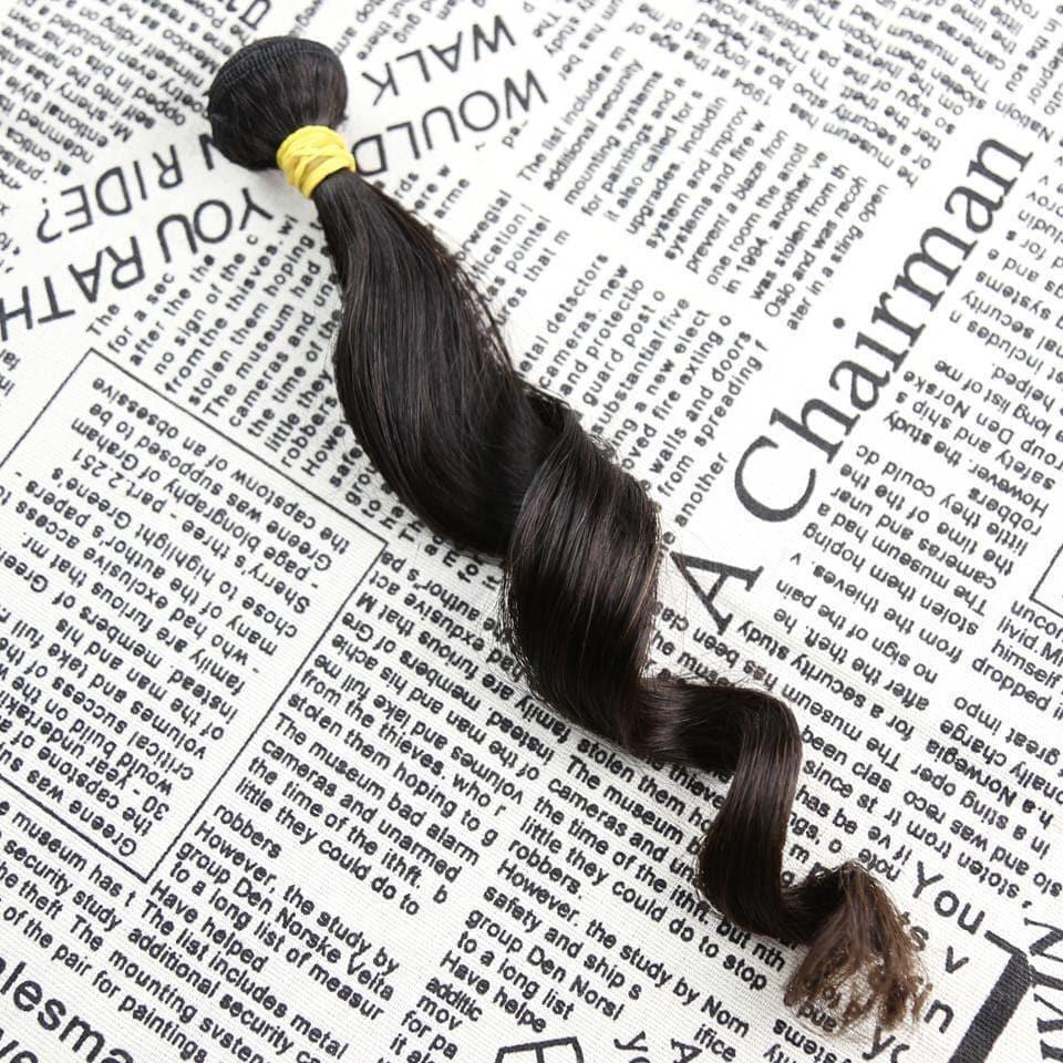 BAISI 6PCS Échantillon De Chevelure En Textures Différentes ,25-30g/pièce En 14 Pouces 100% Cheveux Humains, Livraison Gatuite