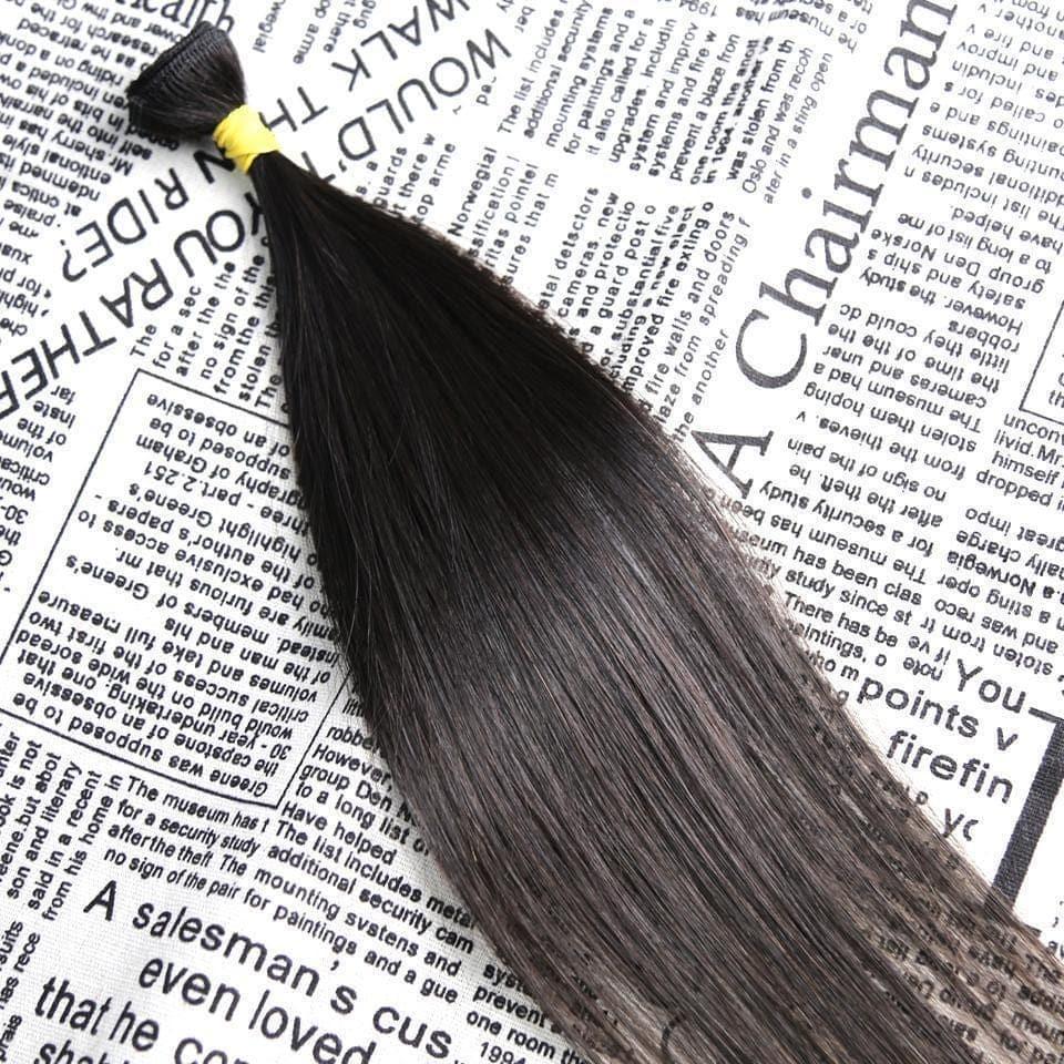 BAISI 6PCS Échantillon De Chevelure En Textures Différentes ,25-30g/pièce En 14 Pouces 100% Cheveux Humains, Livraison Gatuite