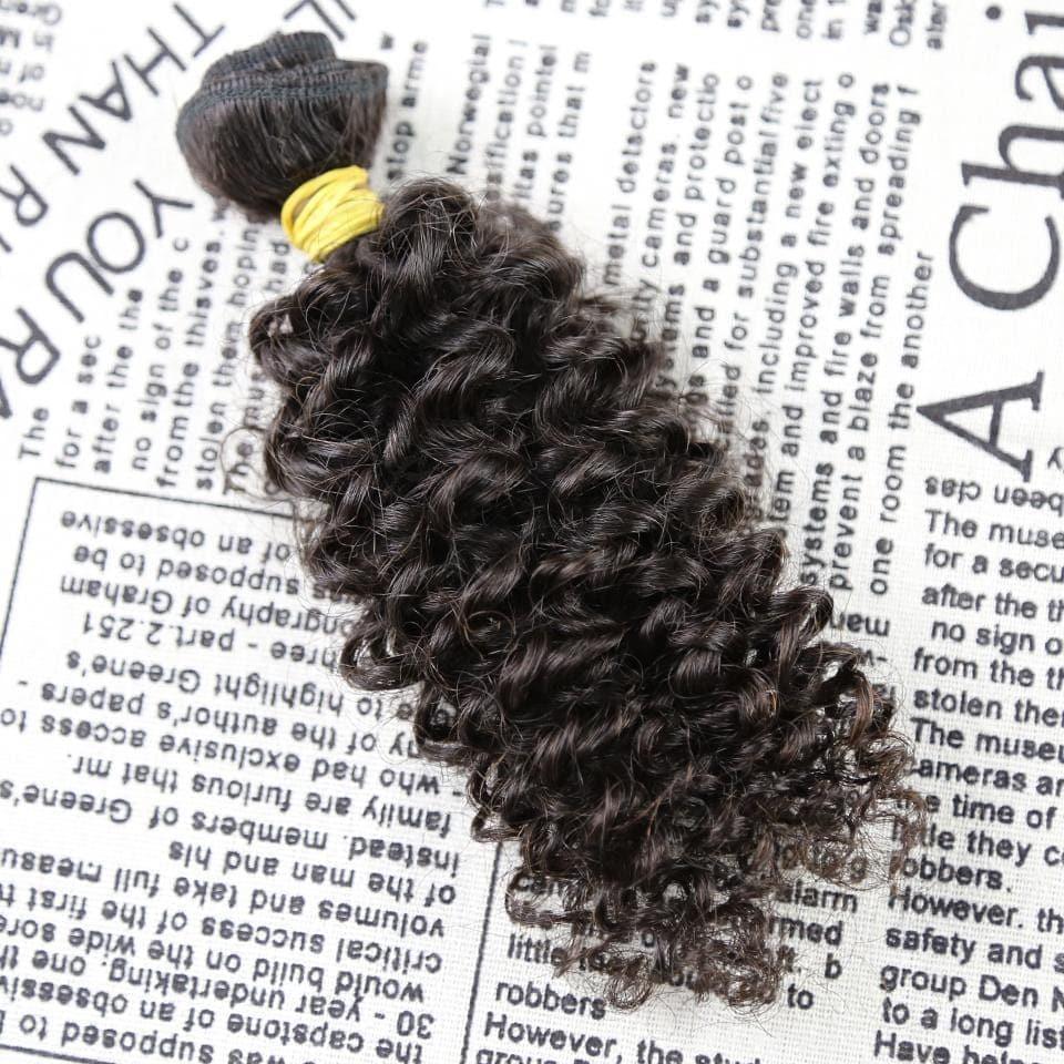 BAISI 6PCS Échantillon De Chevelure En Textures Différentes ,25-30g/pièce En 14 Pouces 100% Cheveux Humains, Livraison Gatuite