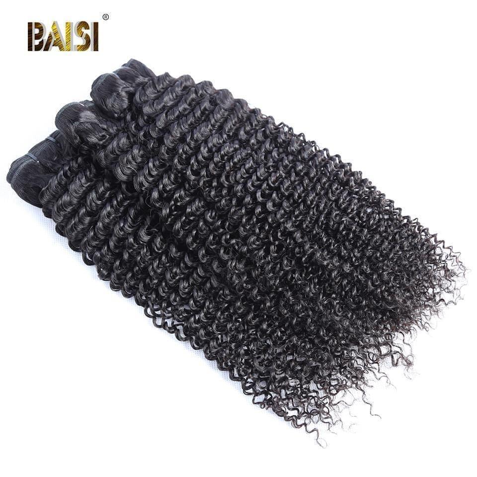 BAISI 8A Curly Human Hair Bundles with Closure/Frontal 8A Bundles with Closure / Frontal Baisi hair 