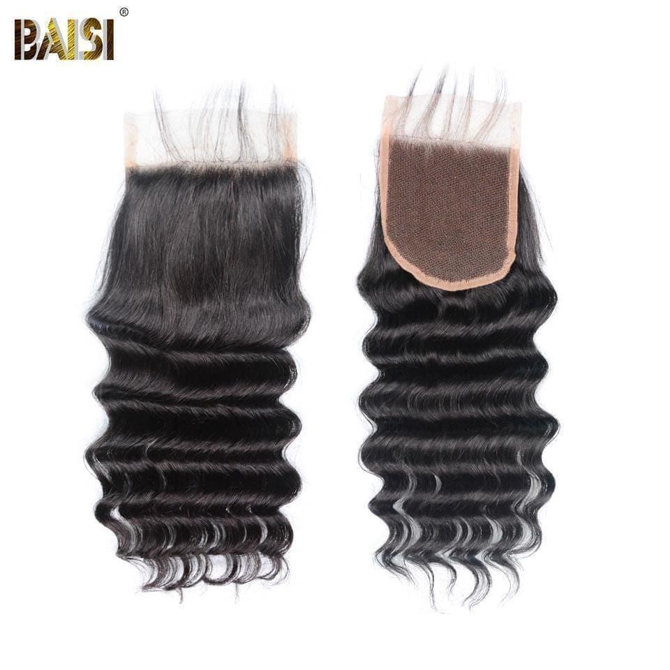 BAISI 10A Tissage Avec Closure/Frontal En Grand Solde Natural Wave