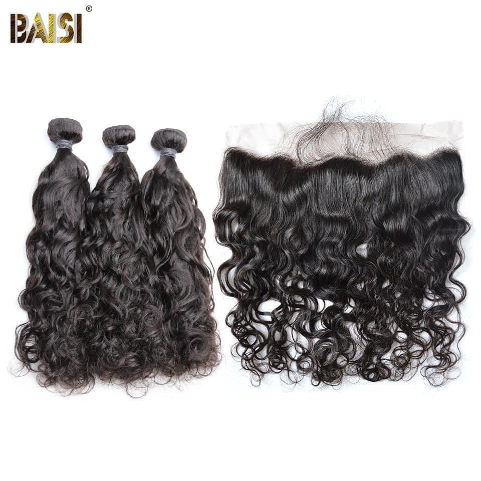 BAISI 10A Tissage Avec Closure/Frontal En Grand Solde Water Wave
