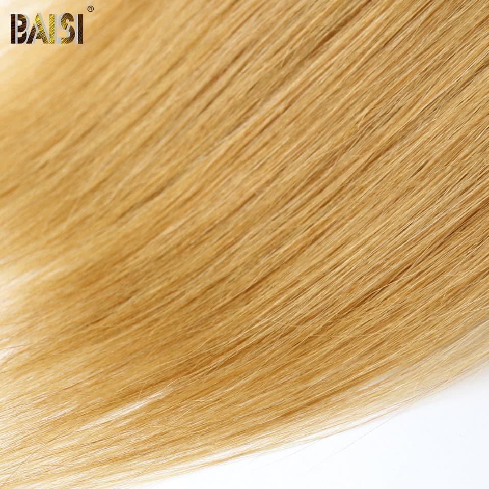 BAISI 12A Tissage Mèche #1B#27 En 100% Cheveux Humains Lisse
