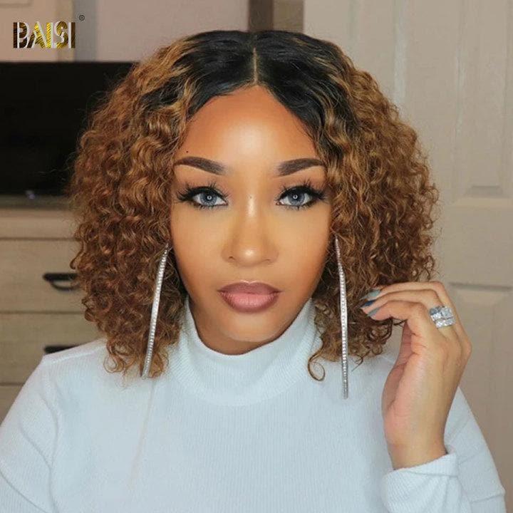 BAISI 13x4 lace frontal Lisse pixie Miel PROMO 68€ ou curly wave Marron 100% Cheveux Vierges