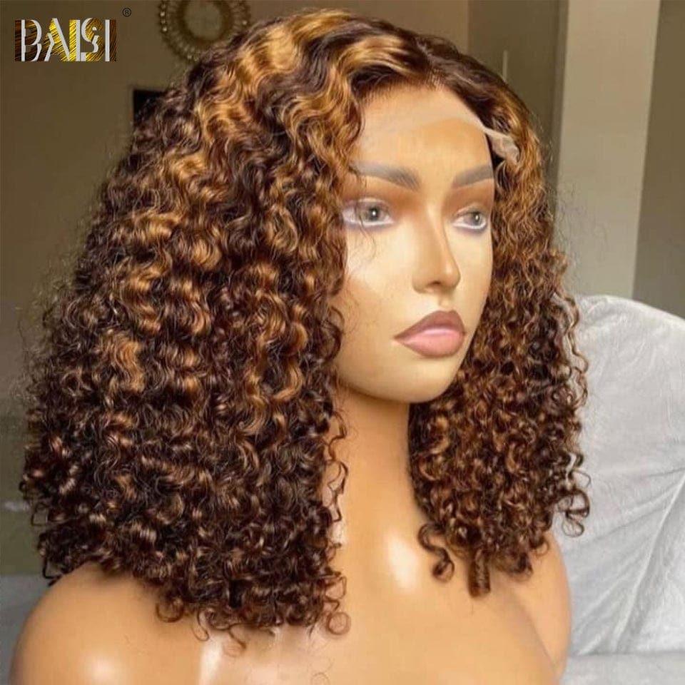 BAISI 4MIX27 Perruque Bob Colorée Courte 10-14 Pouces
