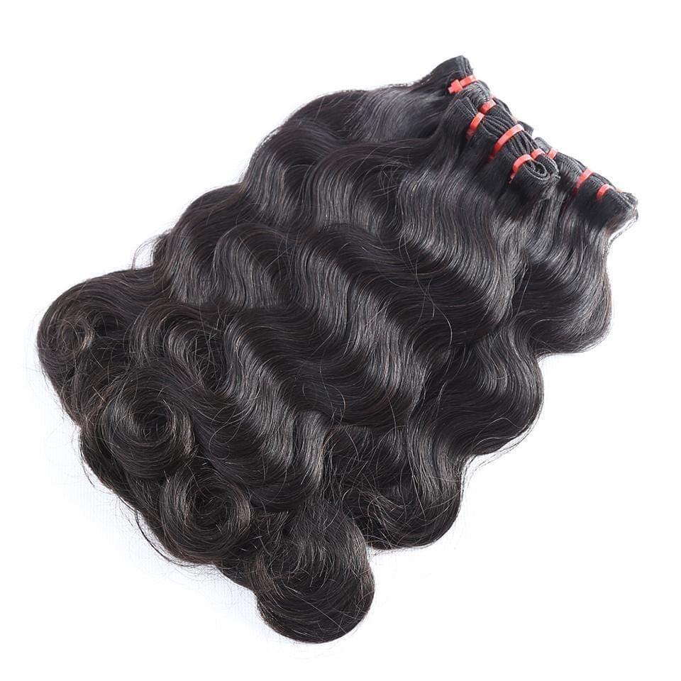 Top Grade Double Drawn 100% Virgin Hair Body Wave Fumi Hair Double Drawn hairbs 